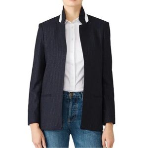 Zadig & Voltaire Volly Pinstripe Blazer - Blue Wool